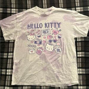 Hello Kitty and Dear Daniel Tie Dye Purple T shirt